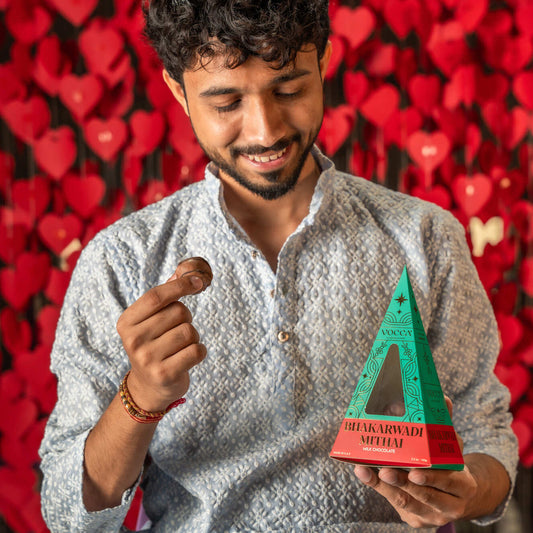 Bakarwadi Coated In Milk Chocolate