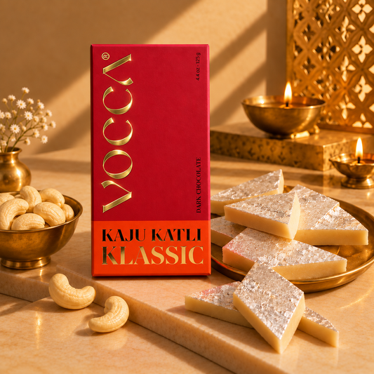 Kaju Katli Klassic In Dark Chocolate Bar