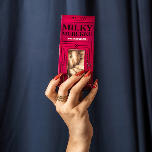 Milky Murukku Coated In White Chocolate