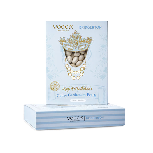 Coffee Cardamom Pearls in White Chocolate - 100gms