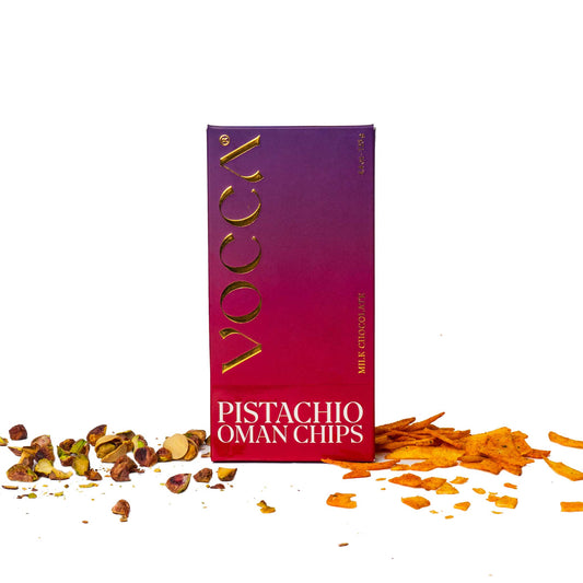 Pistachio Oman Chips In Milk Chocolate Bar - 125g