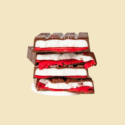 Raspberry Marshmallow in Milk Chocolate Bar - 240g
