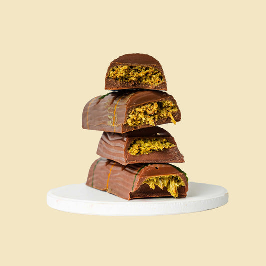 Mini Pistachio Kunafa In Milk Chocolate Bar - 50g