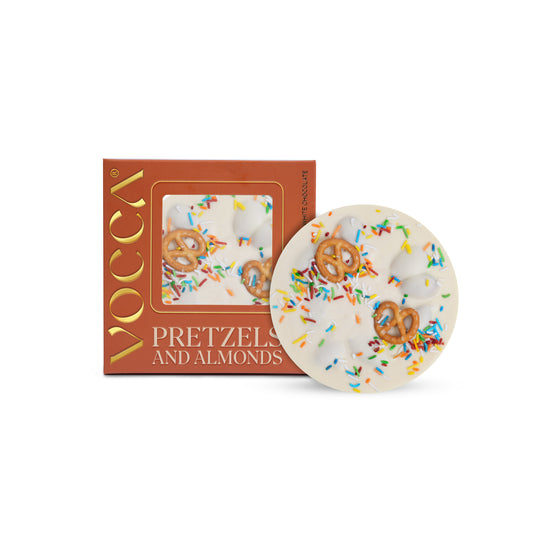 Pretzel & Almonds Bark In White Chocolate