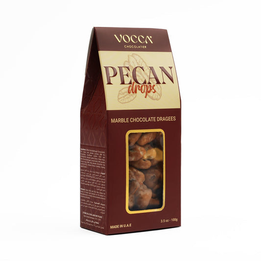 Pecan Drops in Marble Chocolate – 100g