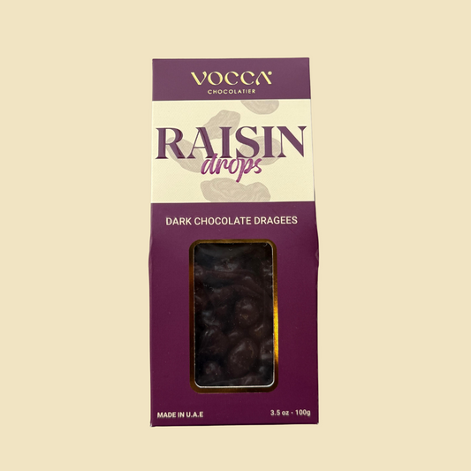 Raisin Drops in Dark Chocolate – 100g