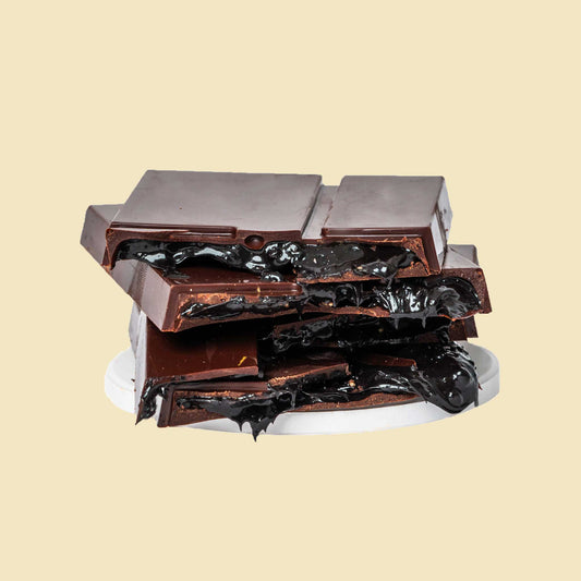 Dark Ganache & Almond In Dark Chocolate Bar - 125g