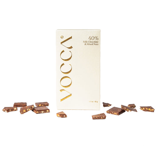 Classic Belgian Mixed Nuts in Milk Chocolate Bar - 50g