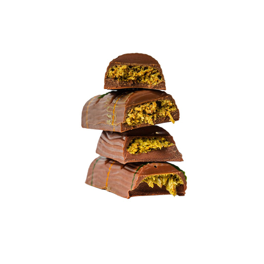 Mini Pistachio Kunafa In Milk Chocolate Bar - 50g