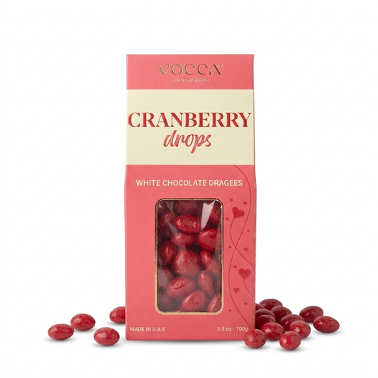 Cranberry Drops in White Chocolate