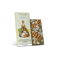 Pretzel & Almond in Matcha White Chocolate - 50g