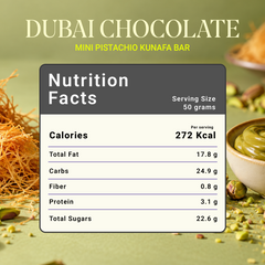 Pistachio Kunafa In Milk Chocolate - 50g
