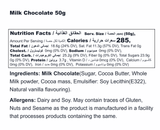 Classic Belgian Chocolate in Milk Chocolate Bar - 50g