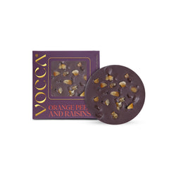 Orange Peel & Raisins Bark In Dark Chocolate