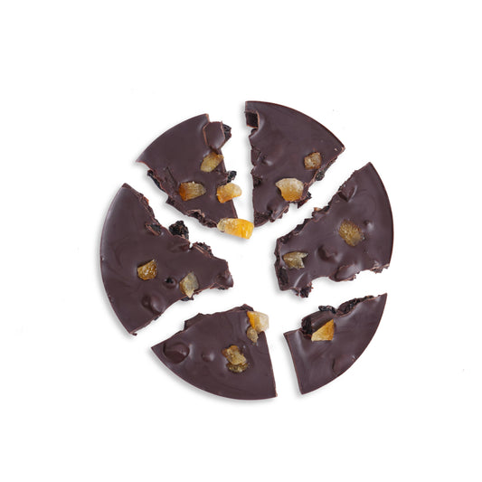 Orange Peel Bark In Dark Chocolate