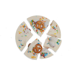 Pretzel & Almonds Bark In White Chocolate